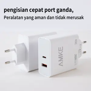 AMKE Original 380W Super Flash Charge, Cocok untuk Xiaomi Note 9 / 10 Pro / Redmi K60 / K50 / K40, Paket Charger Lengkap（Gratis Garansi 1 Tahun）