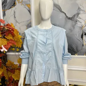 BLUS Katun cantik import bkk.Atasan wanita lengan panjang kekinian