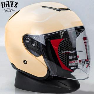 Helm Half Face MLA KYOTO | HITAM GLOSS  Kaca Visor Bening | Helm Premium Untuk Pria Dan Wanita Dewasa SNI Motorcycle 2