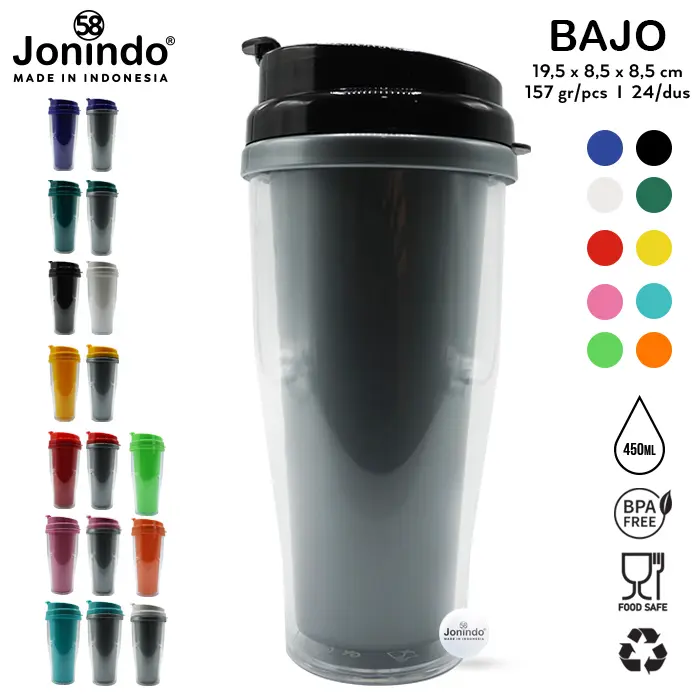 Botol Minum Plastik Insert Paper Bajo Merk Jonindo 0