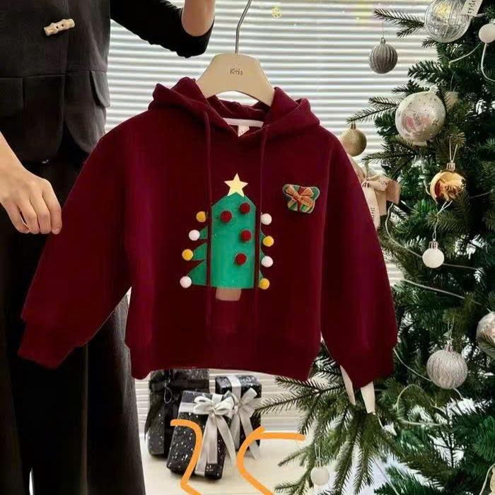 MẸ THÓC 3045 Áo nỉ Hoodie NOEL nhiều hình đáng yêu độc lạ hàng QCCC by KID CLOTHING