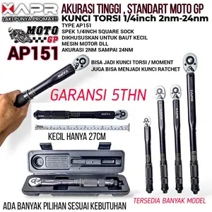 Kunci Bengkel Mekanik APR Raja Kunci Torsi Moment Type AP151 1/4 Inch 2nm-24nm Presisi Kuat Awet Mewah
