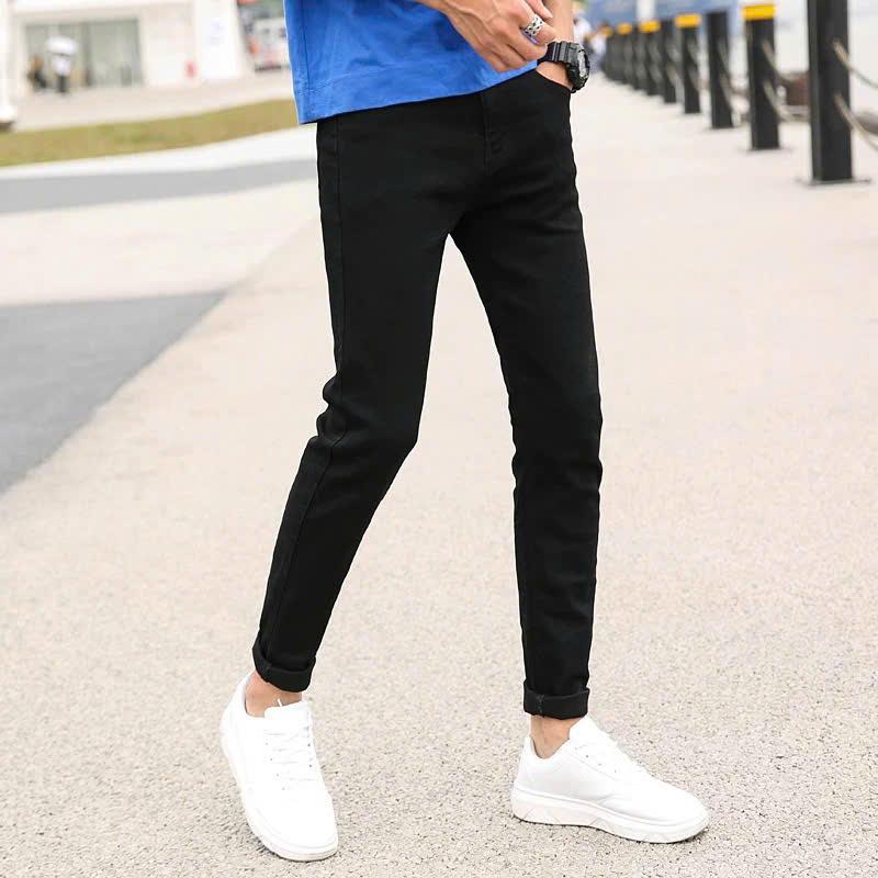  Quần Jean Nam Bo Chân Đen Trơn Phong Cách Trẻ Trung Quần Bò Nam Chất Jeans Cao Cấp Mẫu Mới Nhất MuradFashion QJNA20 