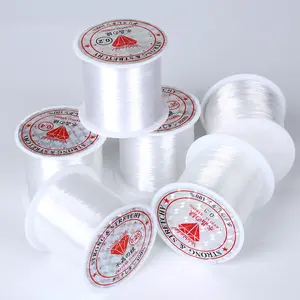 Beadia 【1 Roll】Tali Plastik Crystal untuk DIY - Benang Ikan (Fishing Line) Non Elastis, Tali Kalung Gelang, Aksesoris Perhiasan kawat  gelang  manik