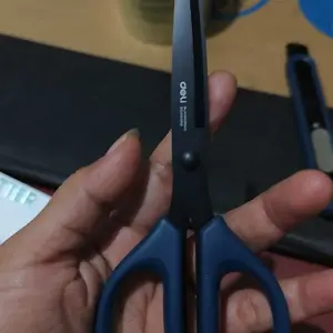 Deli Tools Gunting Telfon Alat Perkakas 6009-S Hitam & Biru Desain Ergonomis Tajam Tahan Lama Multifungsi Praktis