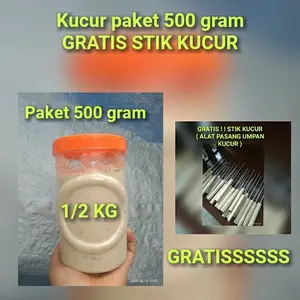 Umpan kucur paket 1/2 kg free stik umpan mancing umpan kucur special ikan baung patin bawal senggal lais dll umpan kucur umpan mancing liar