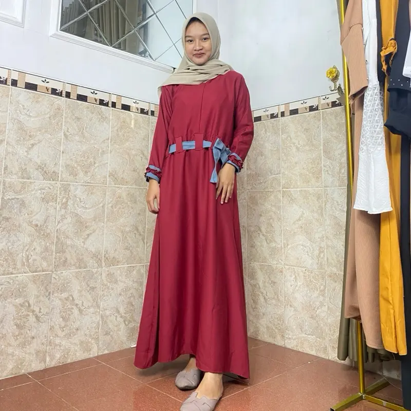 Gamis Wanita Random Live Bahan Adem Nyaman 3