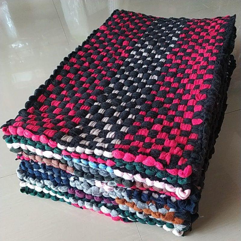 3PCS Keset Anyam Keset Kaki Keset Rajut Anyaman Keset Kaki Anyaman Keset Murah 3