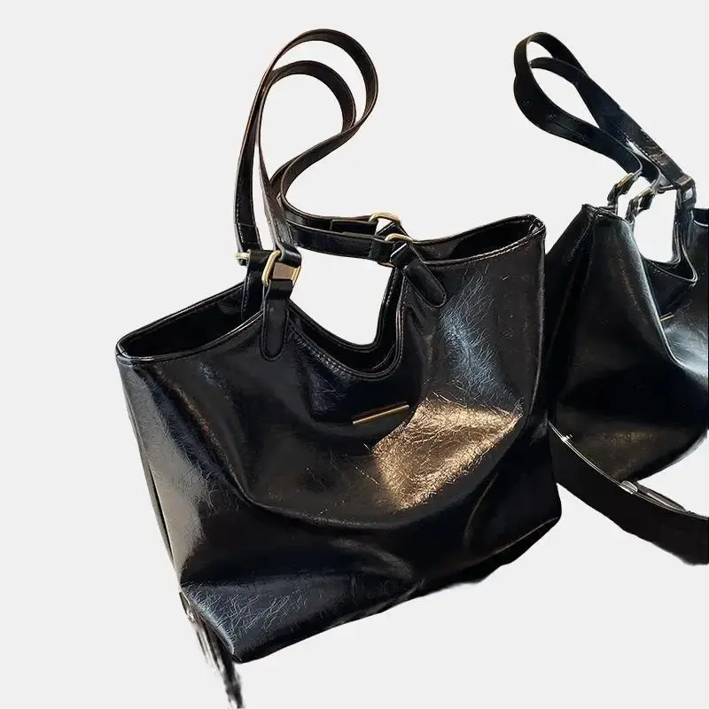 Fashion .Tas Selempang Wanita  Tas Jinjing Wanita Tote Wanita Totebag wanita Tas Cewek Fashion Cantik Terbaru  - ML 12 Hitam Kulit