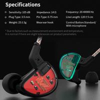 Gambar Knowledge Zenith KZ AS10 - In Ear Earphone - HYBRID 5 DRIVER dari Knowledge Zenith Store Kota Administrasi Jakarta Barat 2 Tokopedia