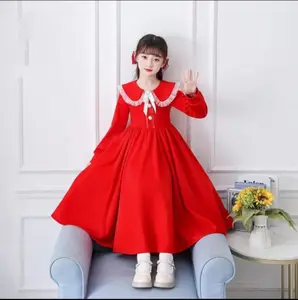 DRESS ANAK PREMPUAN KOREA  SANNYA / TERBARU / LENGAN PANJANG / USIA 5-12 TAHUN / FHASION / KOREA / BANGKOK