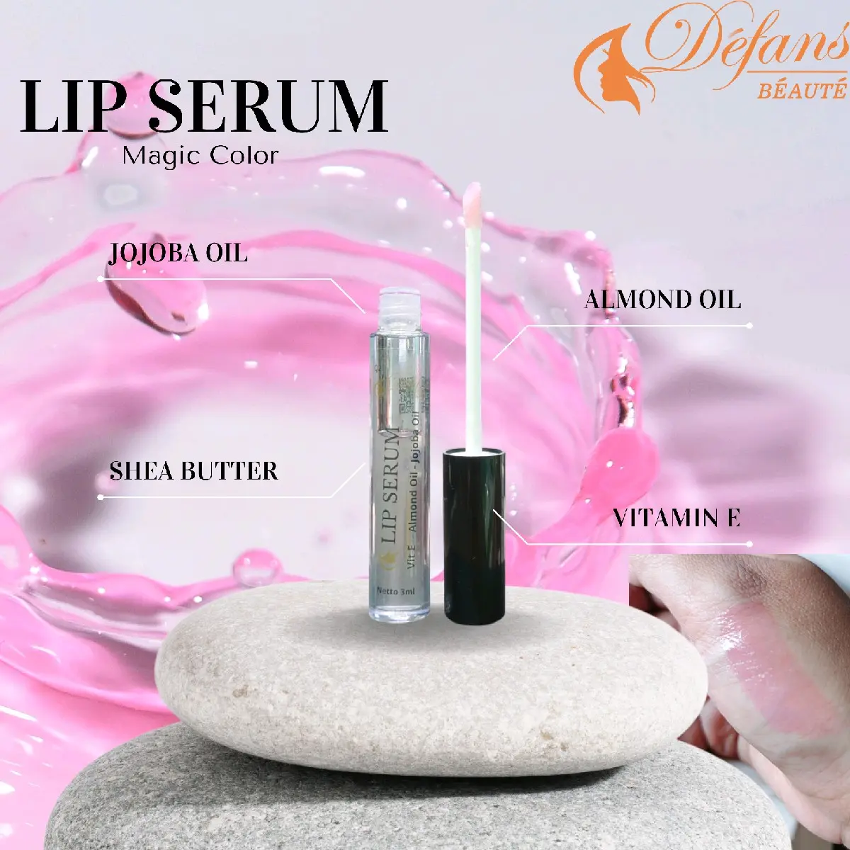 LIP SERUM MAGIC COLOR || Bibir Kering// Vitamin // Pink Sehat
