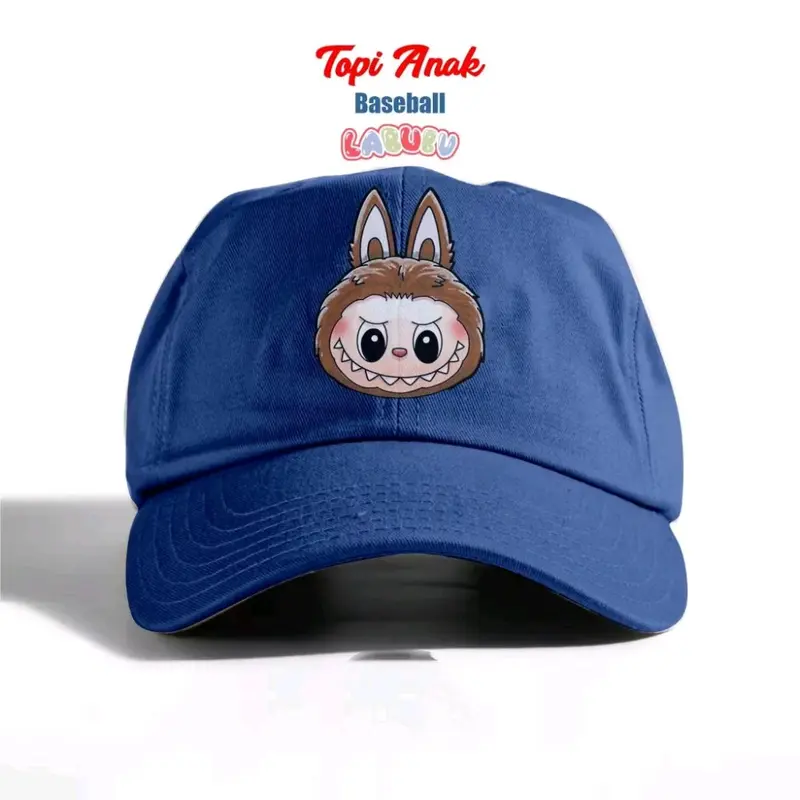 Topi Baseball Anak Gambar Labubu. Topi Labubu Viral Untuk Anak Laki Laki Perempuan Fashion 2
