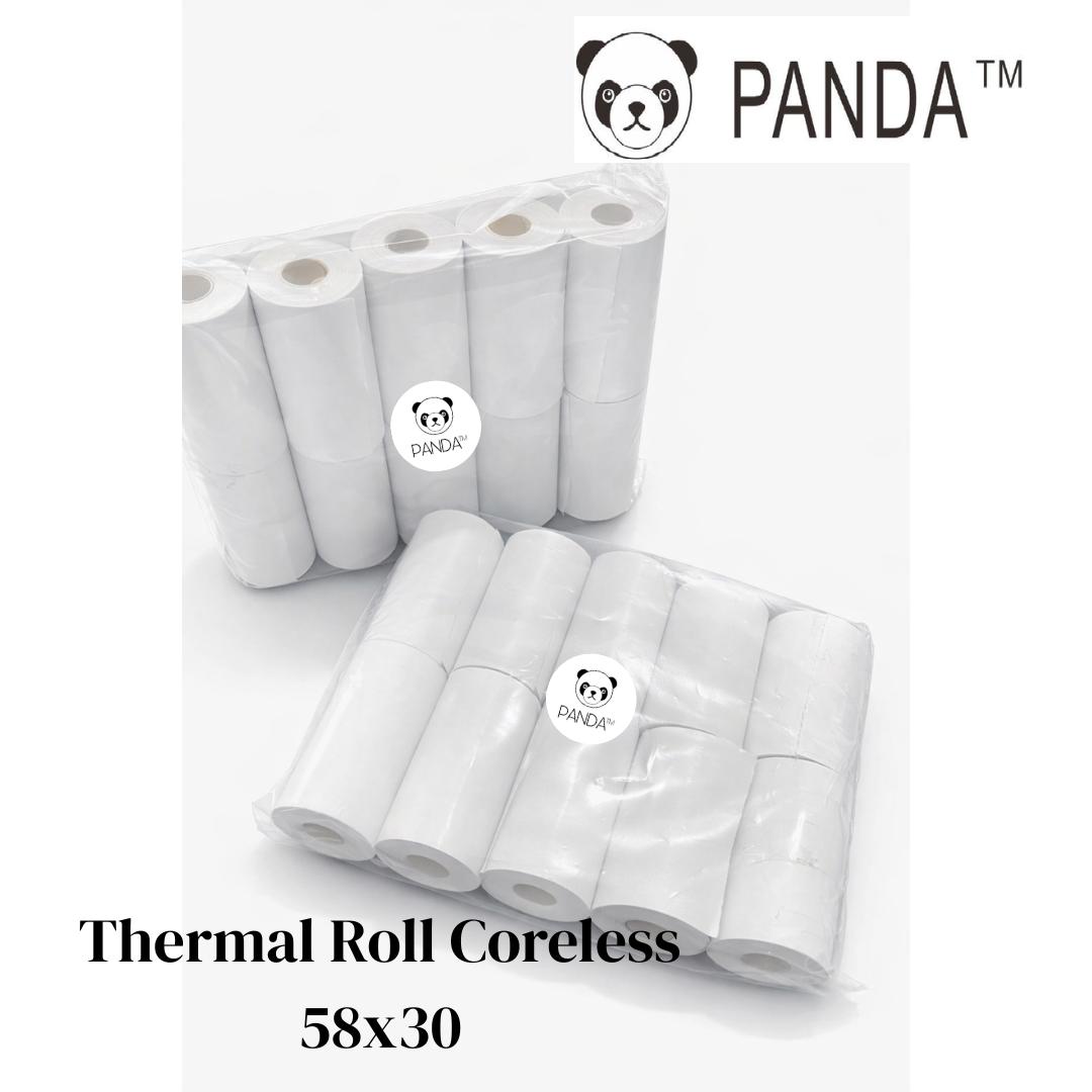 Thermal Roll 58x30 Coreless Lite Version (kualitas kertas sama seperti 58x40)
