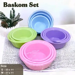 Baskom Set SAKURA 3PCS  SML WARNA CANDY