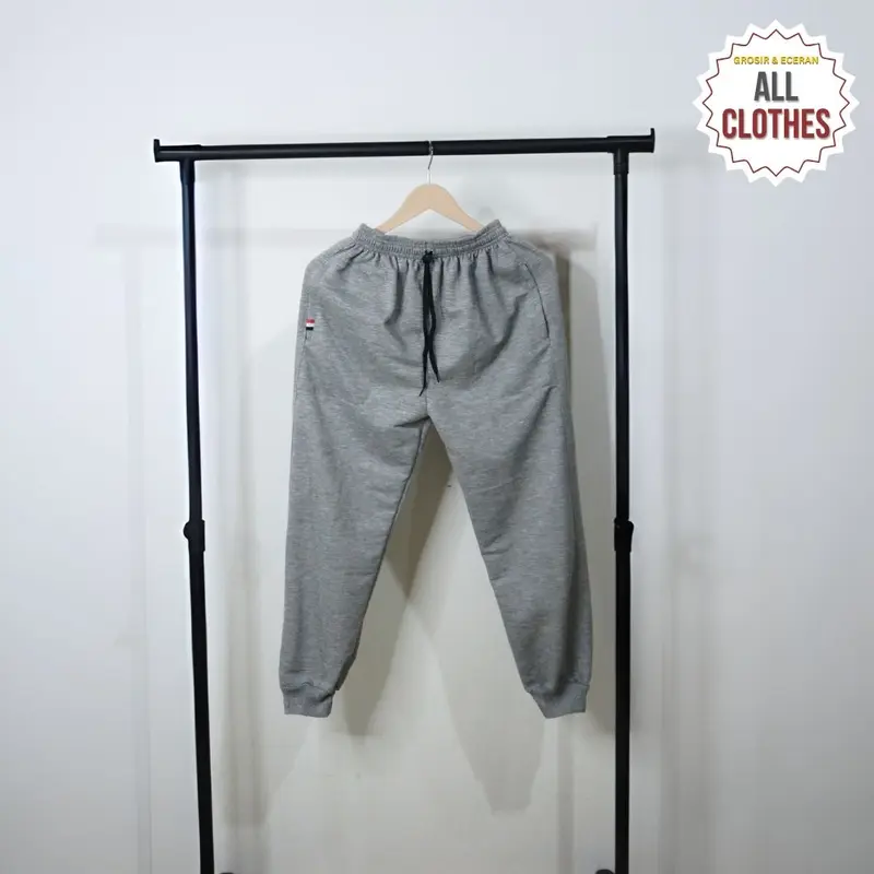 Celana Jogger Training Pria Wanita Unisex Olahraga Sport babytery Motif Polos Bahan Premium 1