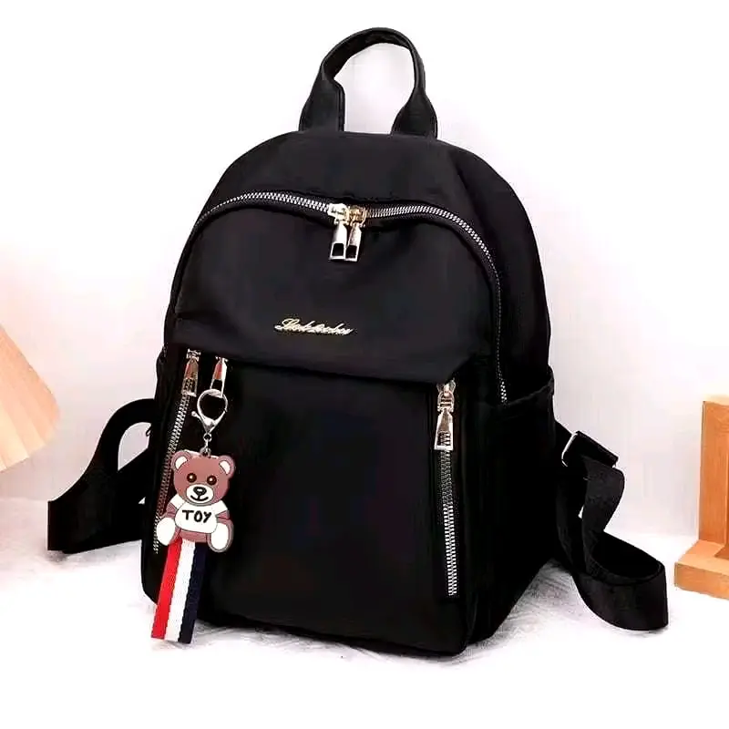 RANSEL GIARA -TAS WANITA MASA KINI-TERBARU 2024 WANITA MASA KINI-FASHON  TERKINI Hitam Pink Sekolah Backpack Cewek