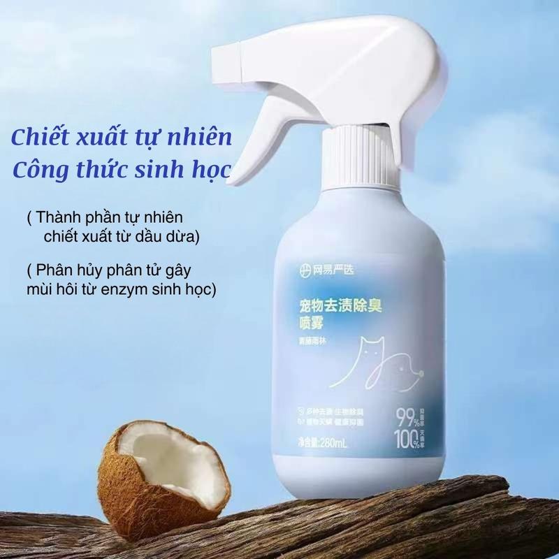 Product Introduction of Xịt Loại Bỏ Mạt, Kháng Khuẩn, Loại Bỏ Vết Nước Tiểu, Khử Mùi Cho Chó Mèo, Công Thức Thực Vật, Loại Bỏ Mùi Hôi 3