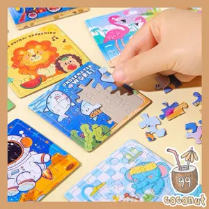 Mainan Edukasi Anak Puzzle Kertas Mini 16 Keping