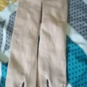 1 pasang Kaos Kaki Jari jempol muslimah coklat telapak polyster