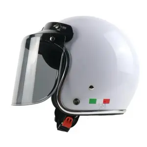 Helm Bogo retro polos dewasa list Crome SNI TERMURAH