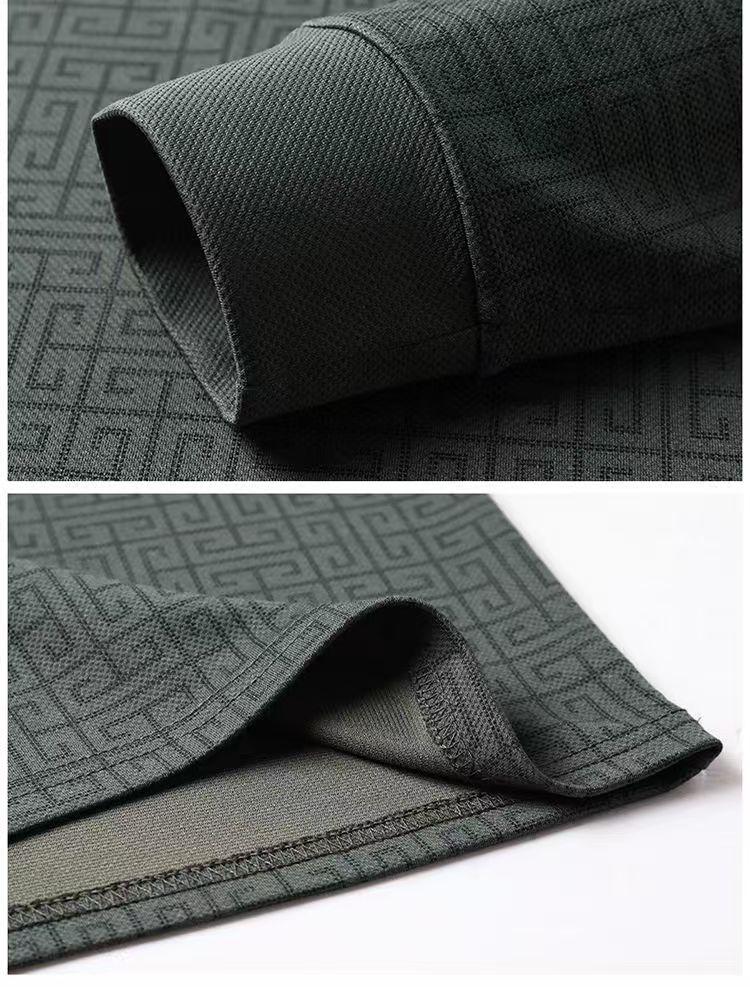 Product Introduction of New men's high-end business casual loose polo shirt Breathable, comfortable, elastic, multi-color optional lapel T-shirt Moisture wicking and trendy versatile commuting T-shirt 6