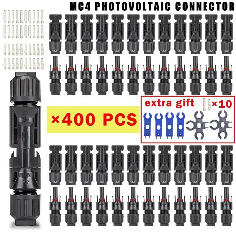 Product Introduction of 10/20/40/100/200/400Pcs Photovoltaic Solar Connector kit 1000V 30A connectors for solar panels PV/MC 2.5/4/6mm² 34