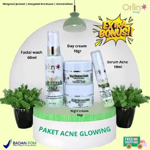 Paket Acne Glowing -Menghilangkan jerawat,mencerahkanmnghilangkan bekas jerawat,bikin muka glowing(BPOM,BUMIL,BUSUI,Aman)