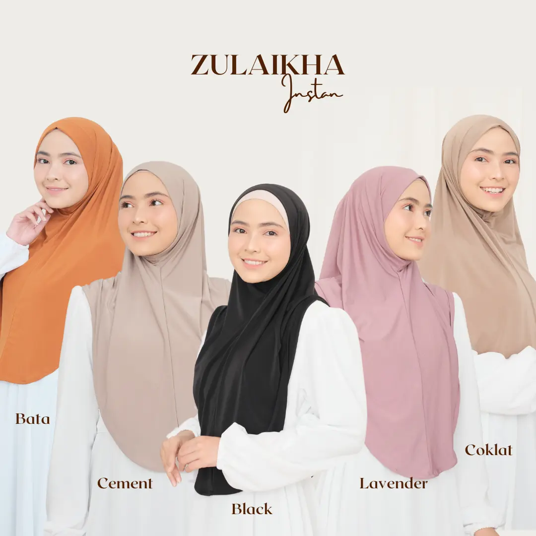 Bergo Instan Jersey Nyaman Untuk Sehari-Hari