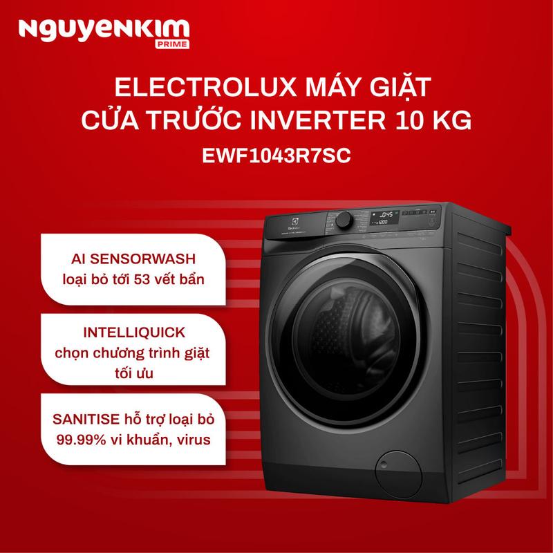 Máy giặt cửa ngang Electrolux Inverter 10 kg EWF1043R7SC