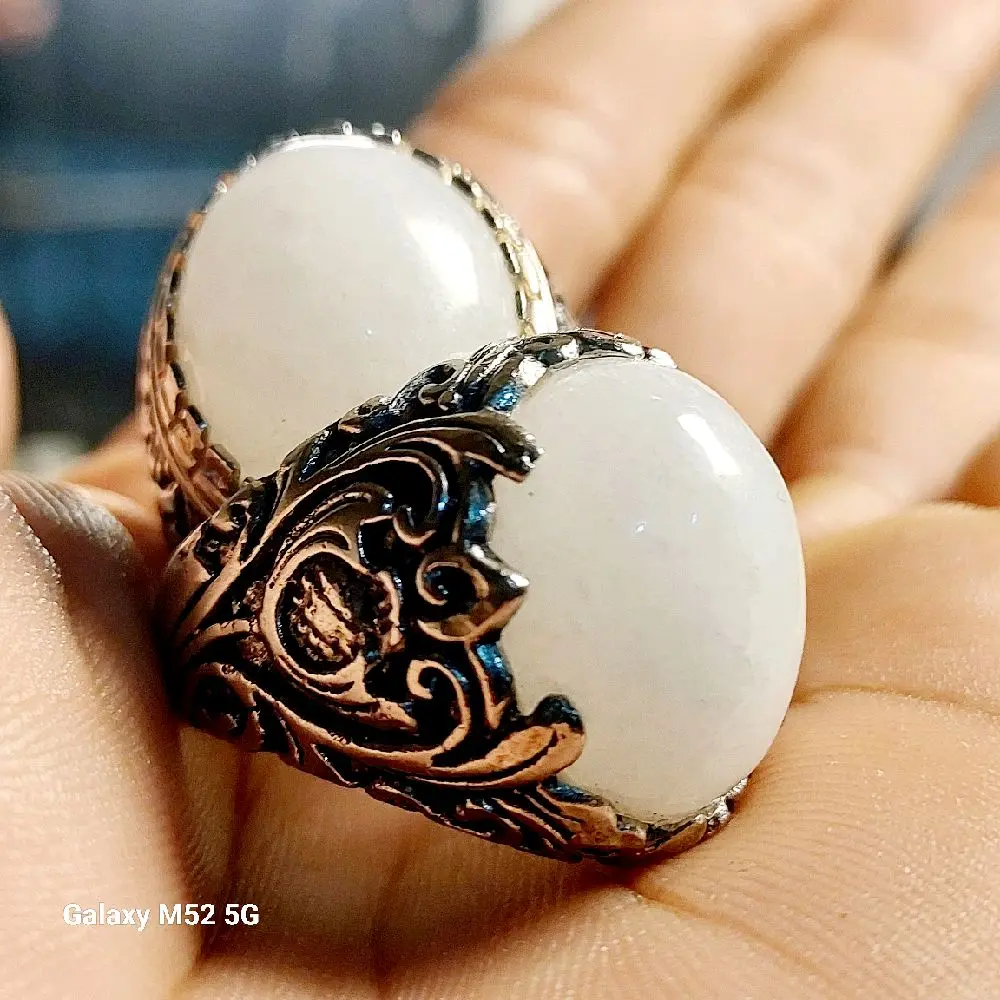 Cincin Mony Gajah Putih Asli Natural Ring Alpaka Super Dengan Desain Eksklusif Dan Kualitas Terbaik Untuk Aksesori Istimewa