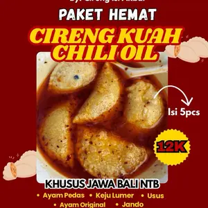Cireng kuah CHILI OIL  Isi 5cireng ukuran 7cm [PRE ORDER] Khusus JAWA BALI NTB