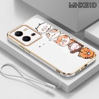 Gambar MHKEID Casing Hp untuk VIVO V25 5G V25E Case Pola Hewan kartun kasing silikon Softcase Lanyard Pelapisan Samping Casing - Gaya1, VIVO V25 5G dari MHKEID MALL Kab. Tangerang 4 Tokopedia