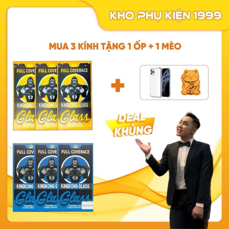 [CHỐNG NHÌN TRỘM ĐỘC QUYỀN VINHBANHBO ] Combo 3 kính cường lực KingKong Glass Chống Nhìn Trộm có khung trợ dán Phụ Kiện