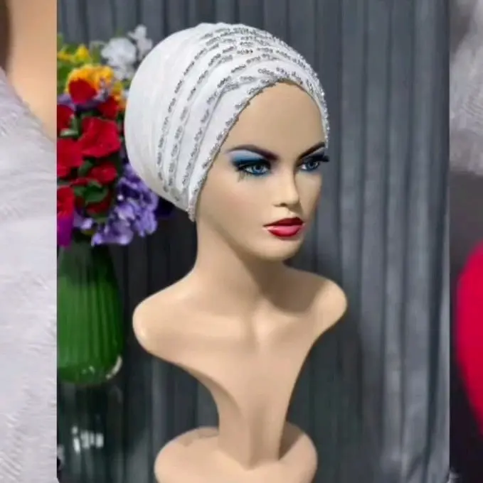 turban cristal turki ori/turban pesta/turban style fashion turki/fashion turki
