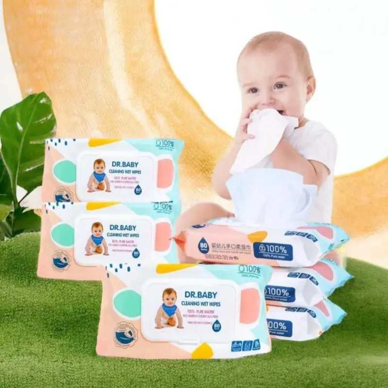 (FS) PAKET 6! TISU BASAH DR BABY ORIGINAL ISI 80 SHEET Bayi Tissue Wipes 0