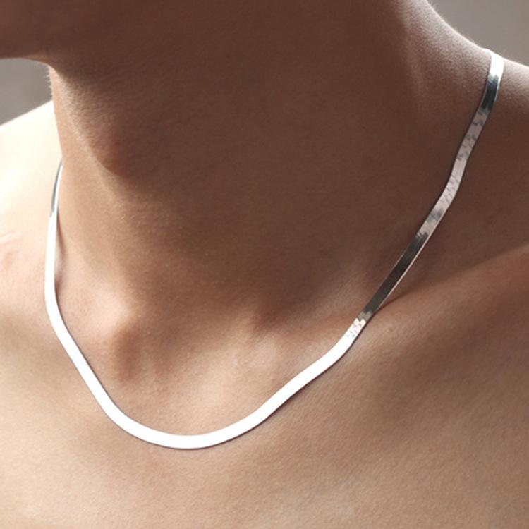 Vòng Cổ Xương Cá, Dây Chuyền Lưỡi Dao Thời Trang, Vòng Cổ Xương Đòn, Được Làm Bằng Thép Titan, Dễ Phối Đồ Cá Tính Độc Đáo Dây Chuyền Xương Cá Sống, Có Dây Chuyền. 0