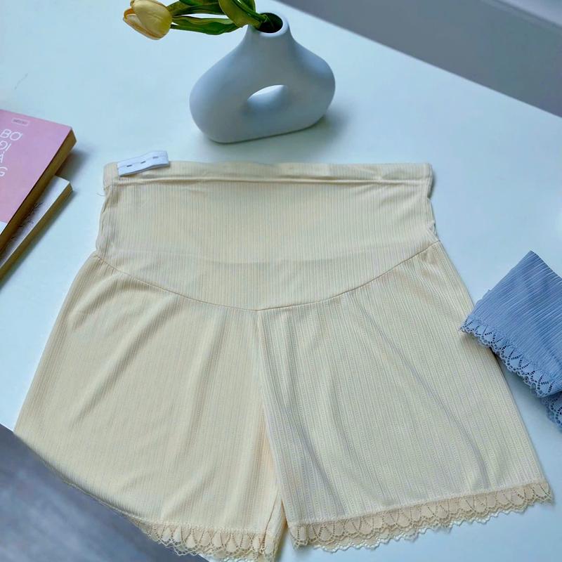 MUMMUM/Quần đùi Bầu mặc váy cạp chéo thun gân lạnh  mềm mặc thoải mái Váy Bầu Đầm Bầu