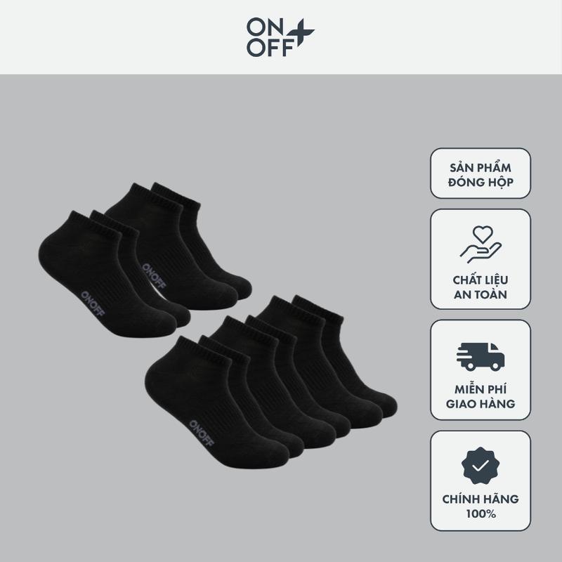 Pack 10 tất nam tiện lợi cổ ngắn chất liệu cotton ONOFF - 18AE24A221