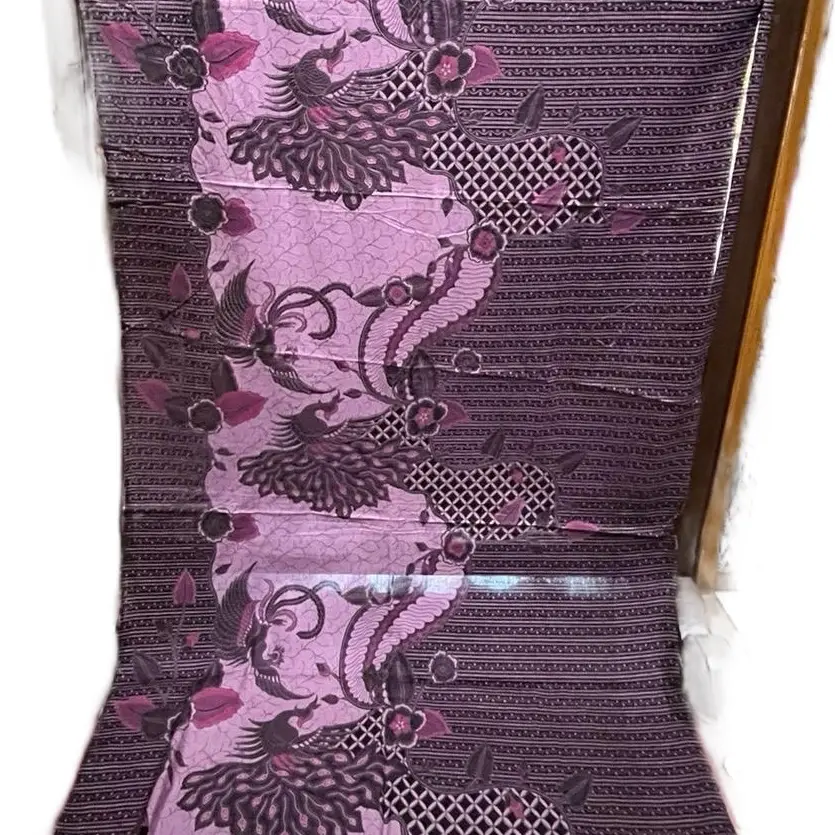 Kain batik katun prima premium mtf liris hitam cream, bhn Bs buat kemeja blus rok gamis dll Elegan Aksesoris Seragam