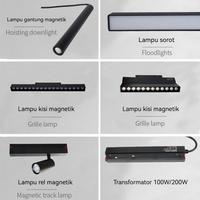 Promo Lampu LED Magnetic Track Lighting - Linear Spotlight/Flood Light ...