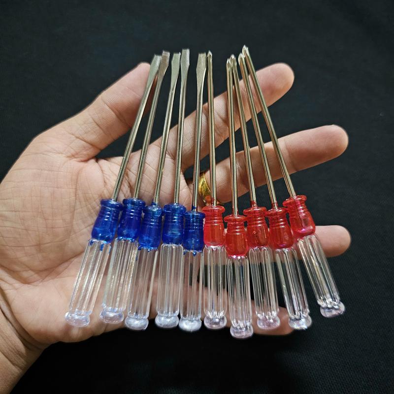 Tua Vít Mini 3mm 2 cạnh, 4 cạnh cán pha lê trong suốt nhỏ gọn, tiện lợi