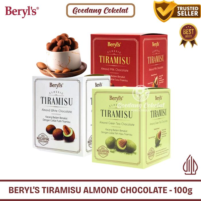 Promo Beryl's Classic Tiramisu Almond Green Tea Milk White Chocolate ...