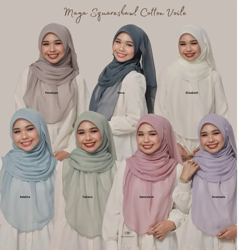 Maya Squareshawl Cotton Voile