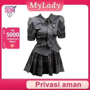 【MYLADY】Set Lingerie Wanita Stelan Seksi Costume Japan School Murid COSPLAY uniform Dress 043