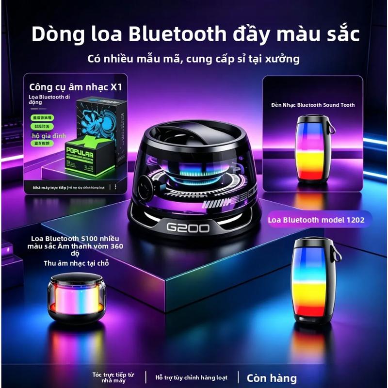 Loa Bluetooth Từ Tính Bán Chạy Nhất, Loa Mini Không Dây Di Động Ngoài Trời, Đèn…