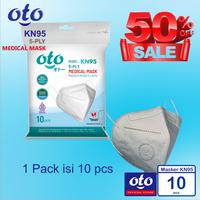 Gambar OTO Masker KN95 MEDICAL Mask 5-Ply Earloop Face 5 lapis isi 10 pcs dari OTO Adult Diapers Kota Administrasi Jakarta Utara 1 Tokopedia