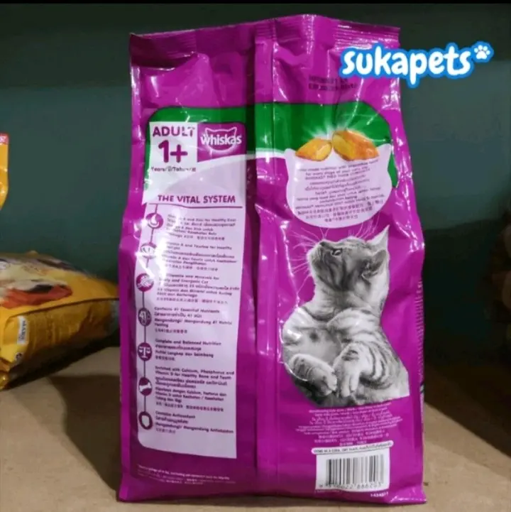 whiskas kering repack 800 gram dan 1,2 jenis kering 4