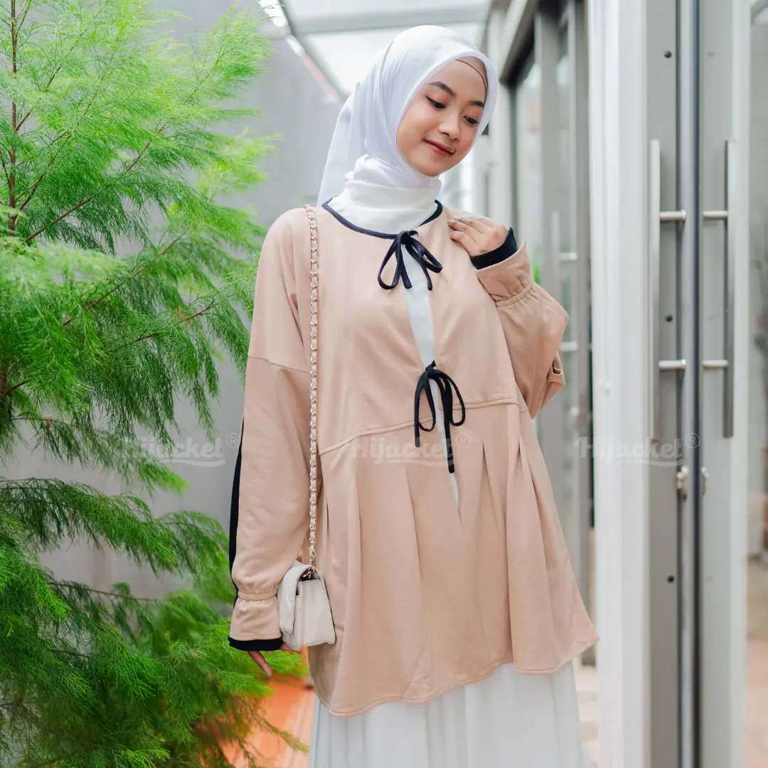 Hijacket Kiyomi | Jaket Kasual Feminim Bahan Baby Terry Premium Bisa untuk Formal - Atasan Wanita Kekinian Outer Panjang