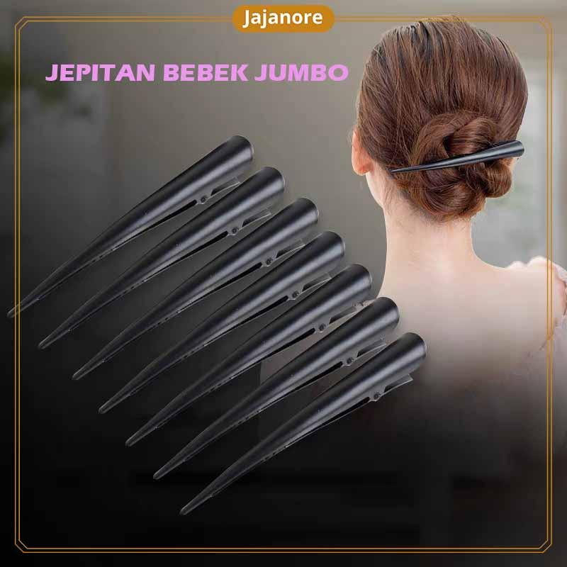 JR - 2PCS- 13CM- JEPIT RAMBUT BEBEK SALON JUMBO / JEPITAN BUAYA / JEPIT BEBEK SALON AKSESORIS WANITA 0